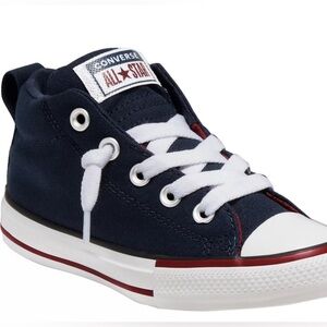Converse Dark Blue MidTop Canvas Sneakers, Sz 5, Like New